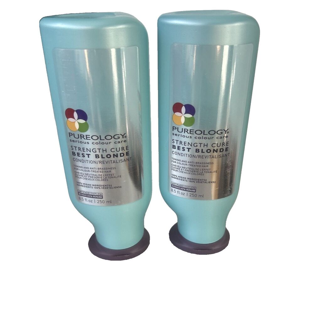 Pureology Strength Cure Best Blonde Conditioner  LOT of 2 pcs 8.5 fl oz / 250 ml